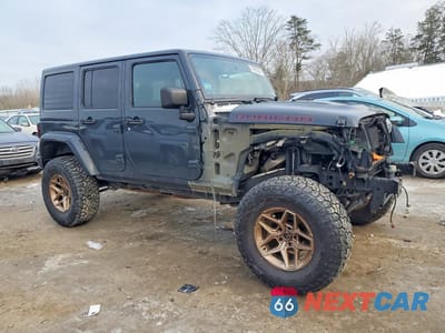 Czwarte zdjęcie samochodu z boku: 2017 JEEP WRANGLER UNLIMITED RUBICON VIN:1C4HJWFG6HL507759 - miniatura