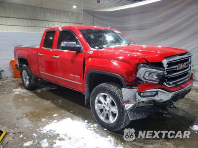 Czwarte zdjęcie samochodu z boku: 2018 GMC SIERRA K1500 SLT VIN:1GTV2NEC4JZ124916 - miniatura