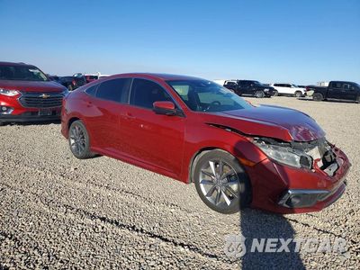 Czwarte zdjęcie samochodu z boku: 2019 HONDA CIVIC EX VIN:JHMFC1F37KX010204 - miniatura