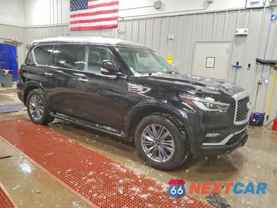 Czwarte zdjęcie samochodu z boku: 2022 INFINITI QX80 LUXE VIN:JN8AZ2AE3N9291293 - miniatura