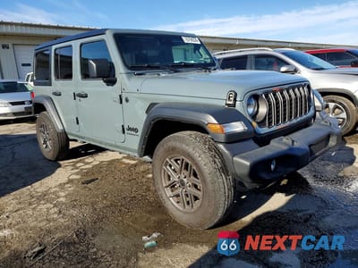 Czwarte zdjęcie samochodu z boku: 2024 JEEP WRANGLER SPORT VIN:1C4PJXDG6RW286765 - miniatura
