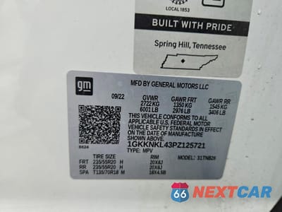 Zdjęcie 13 z 14 samochodu: 2023 GMC ACADIA SLE VIN:1GKKNKL43PZ125721 - miniatura