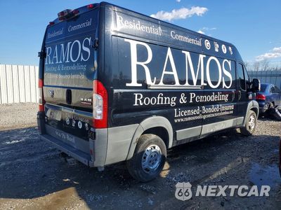 Trzecie zdjęcie samochodu z tyłu: 2014 RAM PROMASTER 2500 DELIVERY VAN VIN:3C6TRVDG3EE117228 - miniatura