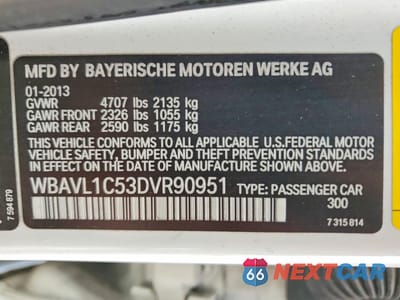 Zdjęcie 12 z 13 samochodu: 2013 BMW X1 XDRIVE28I VIN:WBAVL1C53DVR90951 - miniatura