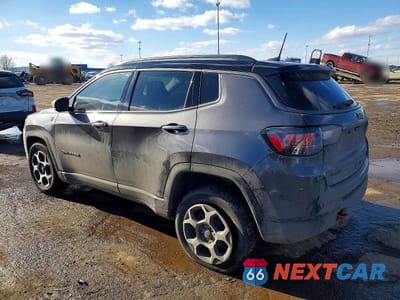 Drugie zdjęcie samochodu z przodu: 2022 JEEP COMPASS TRAILHAWK VIN:3C4NJDDB8NT148185 - miniatura