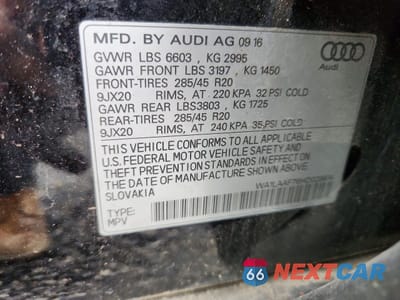 Zdjęcie 12 z 12 samochodu: 2017 AUDI Q7 PREMIUM PLUS VIN:WA1LAAF76HD029814 - miniatura