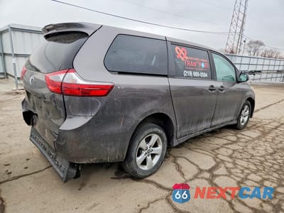 Trzecie zdjęcie samochodu z tyłu: 2020 TOYOTA SIENNA L VIN:5TDZZ3DC9LS023295 - miniatura