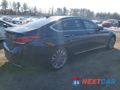 Trzecie zdjęcie samochodu z tyłu: 2017 GENESIS G80 BASE VIN:KMHGN4JE7HU191319 - miniatura