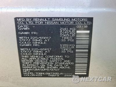 Zdjęcie 13 z 13 samochodu: 2018 NISSAN ROGUE SV VIN:KNMAT2MV3JP573707 - miniatura