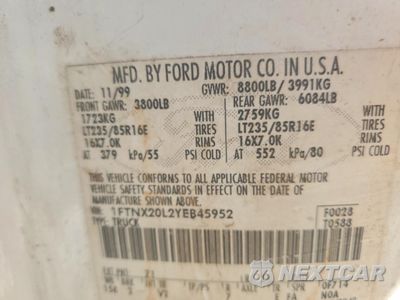 Zdjęcie 12 z 13 samochodu: 2000 FORD F250 SUPER DUTY VIN:1FTNX20L2YEB45952 - miniatura