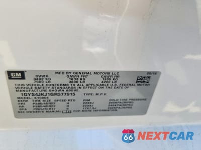 Zdjęcie 14 z 14 samochodu: 2016 CADILLAC ESCALADE ESV PREMIUM VIN:1GYS4JKJ1GR377915 - miniatura
