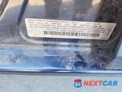 Zdjęcie 12 z 12 samochodu: 2010 VOLKSWAGEN JETTA TDI VIN:3VWRL7AJ4AM149568 - miniatura