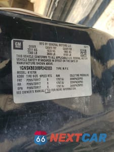 Zdjęcie 13 z 13 samochodu: 2011 CHEVROLET TAHOE K1500 LT VIN:1GNSKBE08BR342003 - miniatura