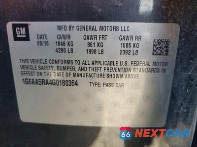 Zdjęcie 12 z 12 samochodu: 2016 CADILLAC ATS VIN:1G6AA5RA4G0180364 - miniatura