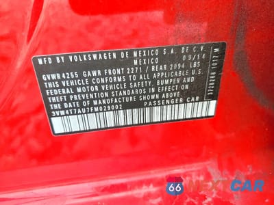 Zdjęcie 12 z 12 samochodu: 2015 VOLKSWAGEN GTI VIN:3VW4T7AU7FM029002 - miniatura