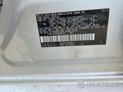 Zdjęcie 13 z 13 samochodu: 2012 TOYOTA RAV4 VIN:2T3BF4DVXCW198140 - miniatura
