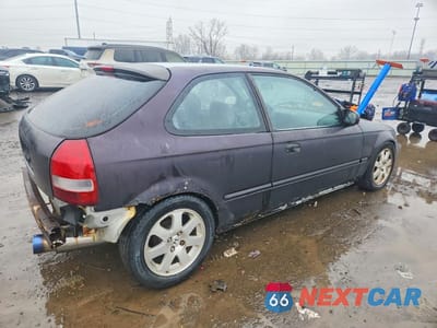Trzecie zdjęcie samochodu z tyłu: 1999 HONDA CIVIC CX VIN:2HGEJ6323XH110387 - miniatura