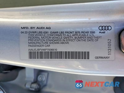 Zdjęcie 12 z 12 samochodu: 2023 AUDI E-TRON GT PRESTIGE VIN:WAUEJBFW6P7006510 - miniatura