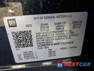 Zdjęcie 13 z 13 samochodu: 2023 CHEVROLET TRAVERSE LS VIN:1GNERFKW0PJ121624 - miniatura