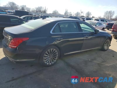 Trzecie zdjęcie samochodu z tyłu: 2017 GENESIS G90 5.0 ULTIMATE VIN:KMHG54JH0HU020440 - miniatura