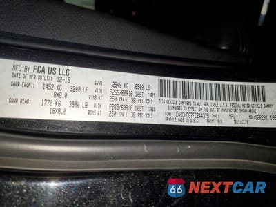 Zdjęcie 13 z 13 samochodu: 2015 DODGE DURANGO VIN:1C4RDHDG7FC244379 - miniatura
