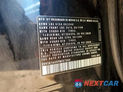Zdjęcie 13 z 13 samochodu: 2023 VOLKSWAGEN TIGUAN 2.0T SE VIN:3VV3B7AX0PM067069 - miniatura