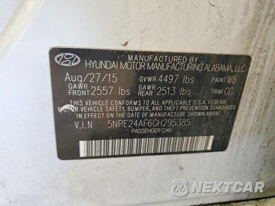 Zdjęcie 12 z 12 samochodu: 2016 HYUNDAI SONATA SE VIN:5NPE24AF6GH295385 - miniatura