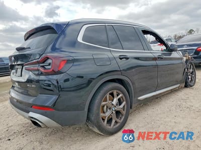 Trzecie zdjęcie samochodu z tyłu: 2022 BMW X3 SDRIVE30I VIN:5UX43DP01N9K34316 - miniatura