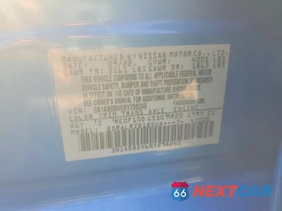 Zdjęcie 12 z 12 samochodu: 2022 NISSAN SENTRA SR VIN:3N1AB8DV6NY298248 - miniatura