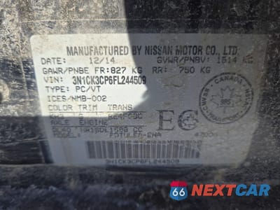 Zdjęcie 12 z 12 samochodu: 2015 NISSAN MICRA VIN:3N1CK3CP6FL244509 - miniatura