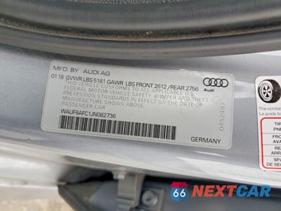 Zdjęcie 12 z 12 samochodu: 2018 AUDI A6 PREMIUM VIN:WAUF8AFC1JN082736 - miniatura