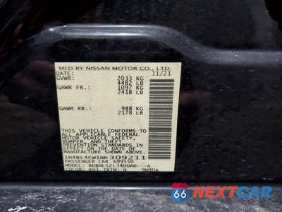 Zdjęcie 12 z 12 samochodu: 2022 NISSAN ALTIMA 2.5 SR VIN:1N4BL4CW1NN309211 - miniatura