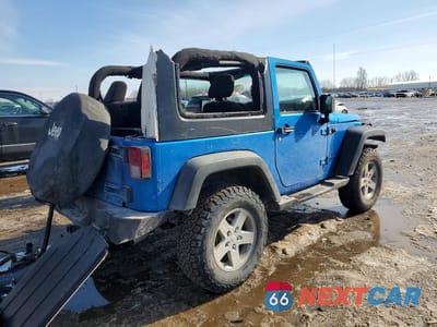 Trzecie zdjęcie samochodu z tyłu: 2016 JEEP WRANGLER SPORT VIN:1C4AJWAG3GL300656 - miniatura