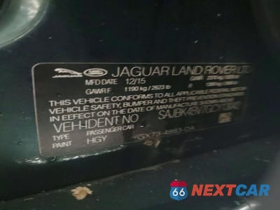 Zdjęcie 12 z 12 samochodu: 2016 JAGUAR XF PRESTIGE VIN:SAJBK4BV7GCY13042 - miniatura