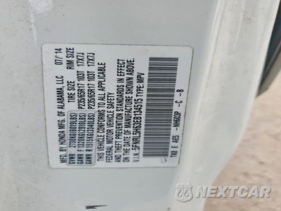 Zdjęcie 13 z 13 samochodu: 2014 HONDA ODYSSEY EXL VIN:5FNRL5H63EB134515 - miniatura