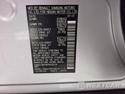 Zdjęcie 13 z 13 samochodu: 2017 NISSAN ROGUE S VIN:KNMAT2MT9HP608209 - miniatura