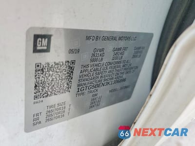 Zdjęcie 12 z 13 samochodu: 2019 GMC CANYON VIN:1GTG5BEN3K1306896 - miniatura