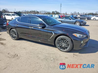 Czwarte zdjęcie samochodu z boku: 2019 GENESIS G70 2.0T ADVANCED VIN:KMTG64LA0KU033344 - miniatura