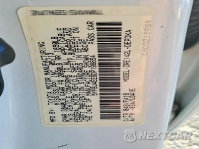Zdjęcie 13 z 13 samochodu: 2013 TOYOTA COROLLA BASE VIN:5YFBU4EE9DP196654 - miniatura