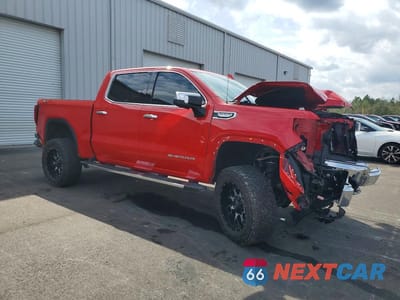 Czwarte zdjęcie samochodu z boku: 2020 GMC SIERRA K1500 SLT VIN:3GTU9DEDXLG356921 - miniatura