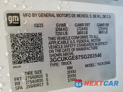 Zdjęcie 12 z 12 samochodu: 2025 CHEVROLET SILVERADO K1500 LTZ VIN:3GCUKGE87SG283546 - miniatura