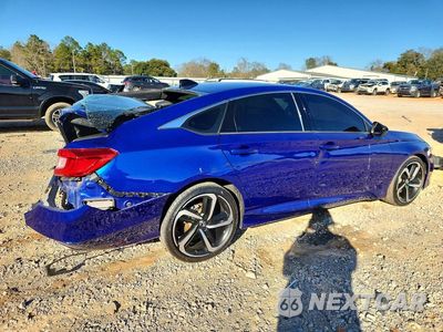 Trzecie zdjęcie samochodu z tyłu: 2021 HONDA ACCORD SPORT VIN:1HGCV1F33MA075198 - miniatura