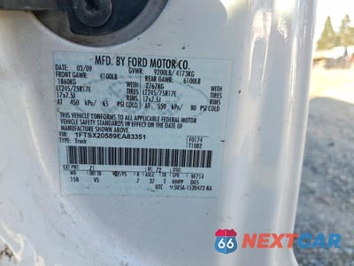 Zdjęcie 12 z 12 samochodu: 2009 FORD F250 SUPER DUTY VIN:1FTSX20589EA83351 - miniatura
