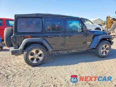 Trzecie zdjęcie samochodu z tyłu: 2018 JEEP WRANGLER UNLIMITED SPORT VIN:1C4HJXDG2JW274475 - miniatura