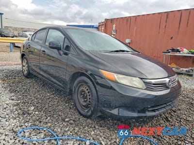 Czwarte zdjęcie samochodu z boku: 2012 HONDA CIVIC LX VIN:2HGFB2F50CH328183 - miniatura