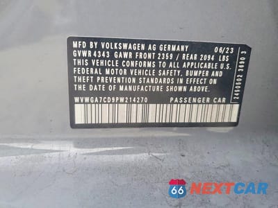 Zdjęcie 13 z 13 samochodu: 2023 VOLKSWAGEN GTI S VIN:WVWGA7CD9PW214270 - miniatura