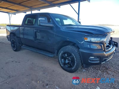 Czwarte zdjęcie samochodu z boku: 2025 RAM 1500 TRADESMAN VIN:1C6SRFGP0SN689829 - miniatura