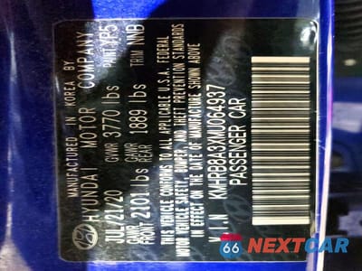 Zdjęcie 14 z 14 samochodu: 2021 HYUNDAI VENUE SE VIN:KMHRB8A3XMU064937 - miniatura