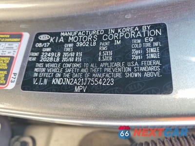Zdjęcie 13 z 13 samochodu: 2018 KIA SOUL VIN:KNDJN2A21J7554223 - miniatura