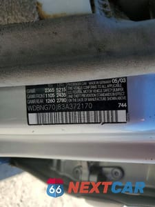 Zdjęcie 12 z 12 samochodu: 2003 MERCEDES-BENZ S 430 VIN:WDBNG70J83A372170 - miniatura